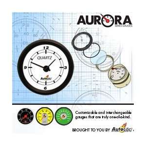  Aurora Clock Gauge W/ Replaceable Face Gauges Clock 