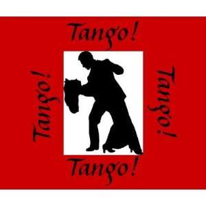  Tango Ballroom Dance Couple Mousepad   Red Office 