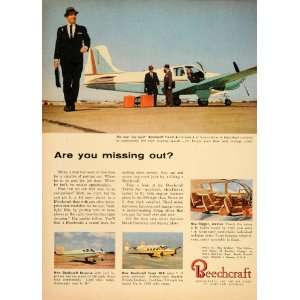   Bonanza Super G18 Aircraft Wichita   Original Print Ad