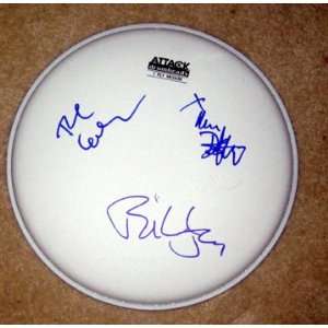  GREEN DAY autographed DRUMHEAD *proof 