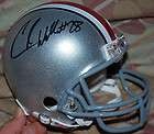Chris Beanie Wells Autographed Mini Helmet COA  
