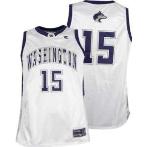  Washington Huskies White Endline Basketball Jersey Sports 