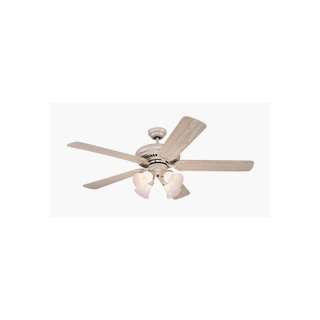   Ceiling Fan Vintage Pearl Finish with White wash Pine Blades 52 Blade