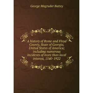 history of Rome and Floyd County, State of Georgia, United States 