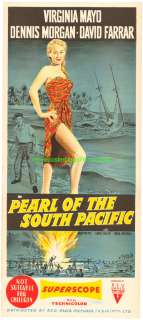 PEARL OF THE SOUTH PACIFIC MOVIE POSTER VIRGINIA MAYO  