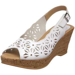 Spring Step ABIGAIL Womens Comfort Leather Sandal White  