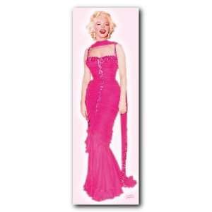  Marilyn Monroe Door Poster 21x62 Pink Dress CCP20179