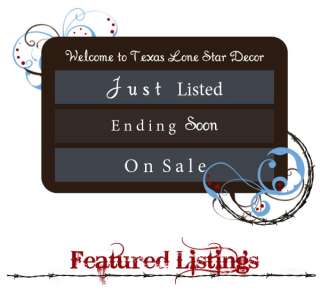 Texas Lone Star Decor will be closed from July 2   8, 2012 for 
