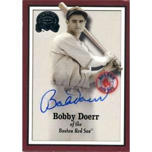  Bobby Doerr Autographed/Hand Signed 2000 Fleer Card 