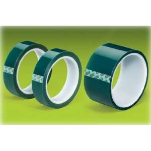  Green Polyester Tape Powder Coating High Temp 1x72yd 25mm 