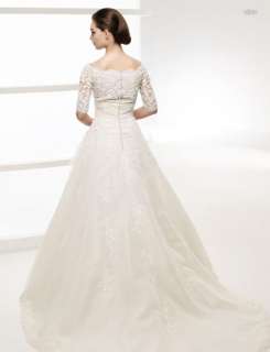 Item Name Lilian Short Sleeve Bridal Wedding/Party Dress + Free Gift