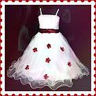 GTC 1 R408 Red Princess Fairytale Party Flower Girls Dress SIZE 2 3 4 