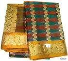 Indian Art Silk Multi Color Sari weav