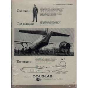 MATS Douglas C 133 Cargomaster loaded with 117,900 pound missile and 