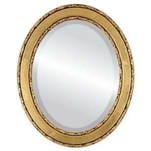    Monticello Oval in Gold Leaf Mirror and Frame
