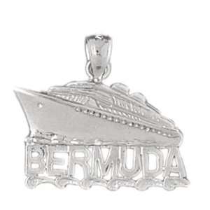   Gold Pendant Bermuda Cruise Ship 2.6   Gram(s) CleverSilver Jewelry