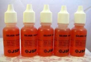 JSP SILVER Acid Test Kit (5) SILVER Scrap Testers  