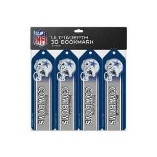  Dallas Cowboys 4 pk 3 D Bookmarks Case Pack 12