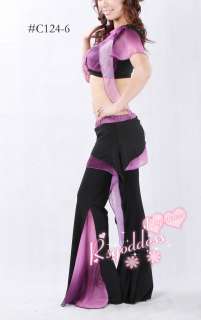 New belly dance 2  pics costume top&pants 6 colours  