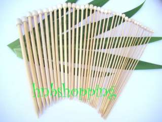 Clover Bamboo Single Point Knitting Needles 13” – 14” Size 