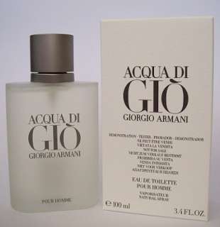 Acqua Di Gio By Giorgio Armani 3.4 oz Spray Bottle New Tester Men 