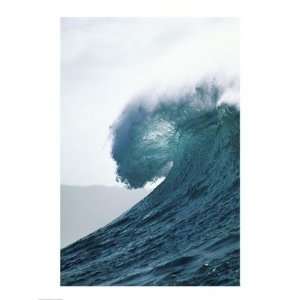   of an ocean wave, Waimea Bay, Oahu, Hawaii, USA  18 x 24  Poster Print