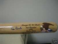 Pres. George H.W. Bush Signed Baseball Bat (PSA/DNA)  