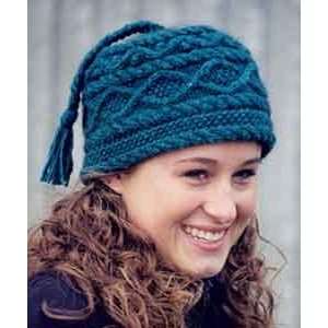  Fiber Trends Braid & Bobble Hat Knitting Pattern AC 60 