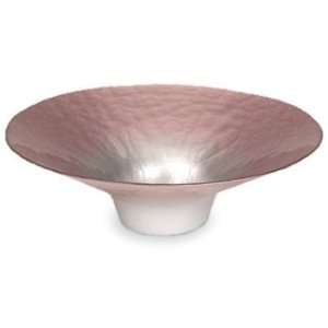 Portmeirion Amabel Pearlescent Pink Glass Flared Bowl 13  