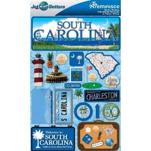  Reminisce Jet Setters 2 3 Dimensional Sticker, South Carolina 