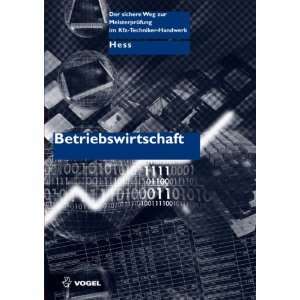  Betriebswirtschaft (9783834331496) Eckhard Hess Books
