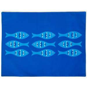  Wabisabi Green Blue Fish Modern Eco Placemats