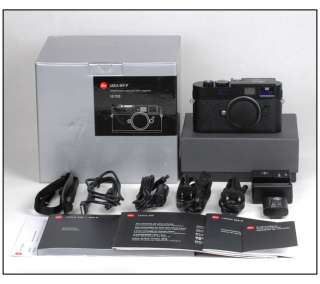   * Leica M9 P digital camera in black paint, 155 actuation only  