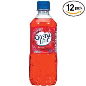 SunnyD Crystal Light Ready To Drink, Raspberry Ice, 16 Ounce Bottles 