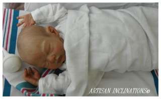 Reborn Baby Prototype newborn asleep GIRL 18 inch ADORABLE 3D Skintone 