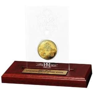  NCAA BCS Championship Game Commemorative 24KT Gold Coin in 