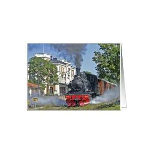  Steam Train, Vastervik, Sweden Card Health & Personal 