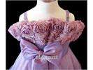 Lilac Purple Rosette Pageant Wedding Flower Girls Dress Gown Size 3 12 