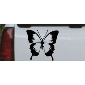  6in X 6.3in Black    Butterfly Butterflies Car Window Wall 