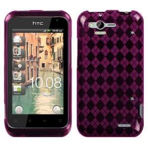  Hot Pink Argyle Pane Candy Skin Cover For HTC ADR6330 