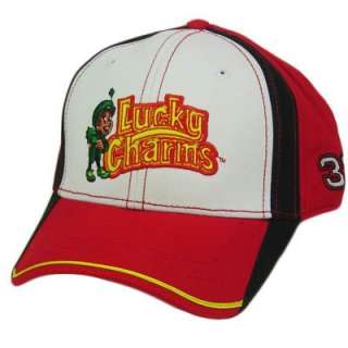 HAT CAP CLINT BOWYER LUCKY CHARMS NASCAR 33 RACE RACING INDIE RCR RED 