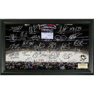  Highland Mint Pittsburgh Penguins Framed Signature Rink 