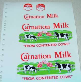 Tonka Carnation Milk Metro Van Sticker Set TK 002  