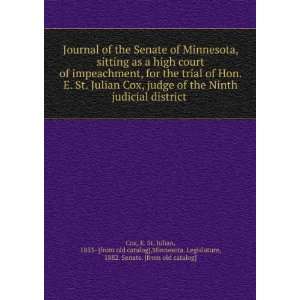   ],Minnesota. Legislature, 1882. Senate. [from old catalog] Cox Books