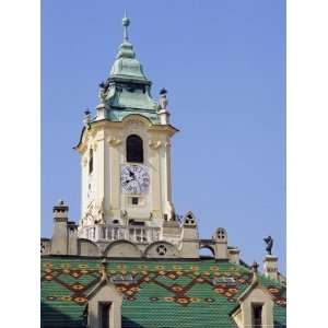  Tower and Decorated Roof of the Old Town Hall, Bratislava, Slovakia 
