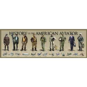  History of the American Aviator Poster by History America Made 