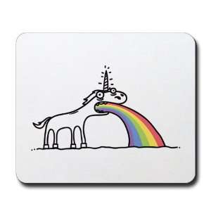    Mousepad (Mouse Pad) Unicorn Vomiting Rainbow 