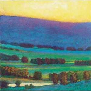  Sunset with Blue and Green (Gicl) by Ken Elliott. Art 