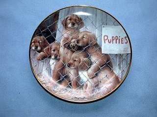 Franklin Mint ASPCA Adopt a Puppy LE Collector Plate  