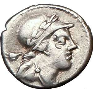 Roman Republic Volteius ATTIS CYBELE LION CHARIOT 78BC Ancient Silver 